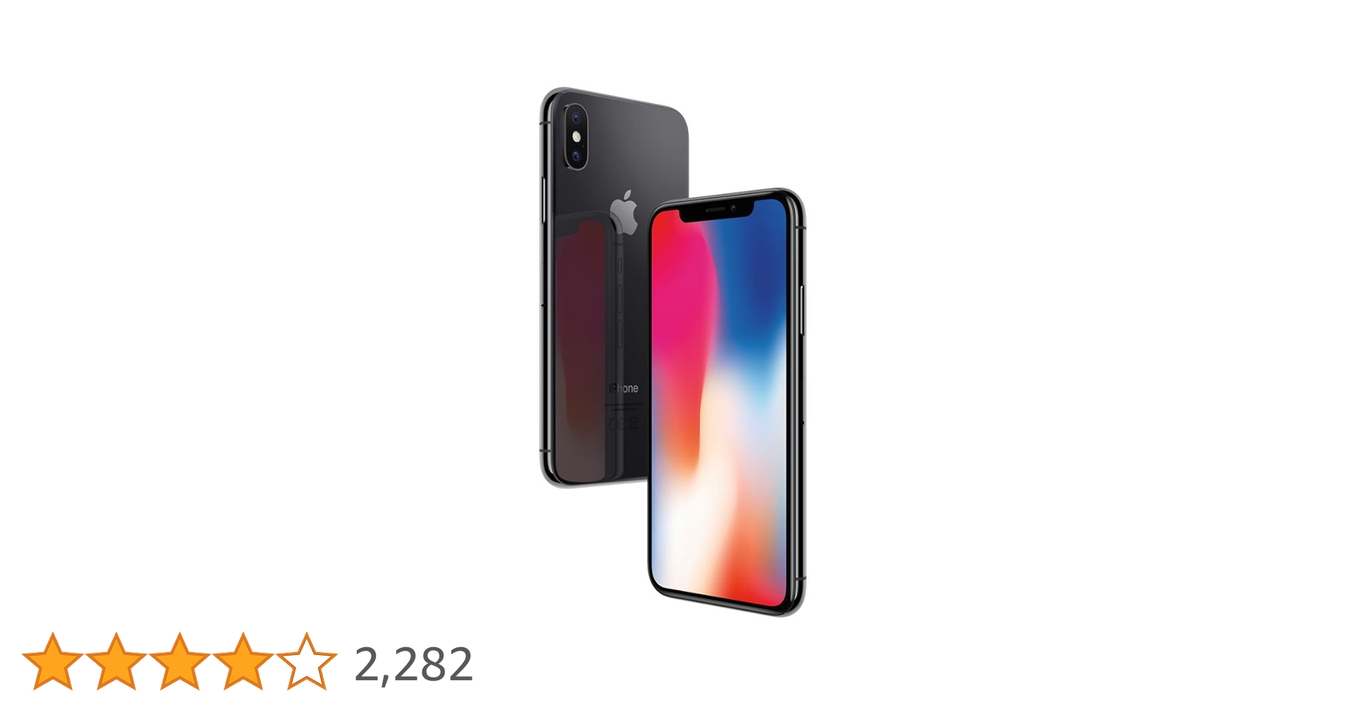 Apple iPhone X 64GB ブラック Apple iPhone X 64GB Unlocked Smartphone | Certified Refurbished